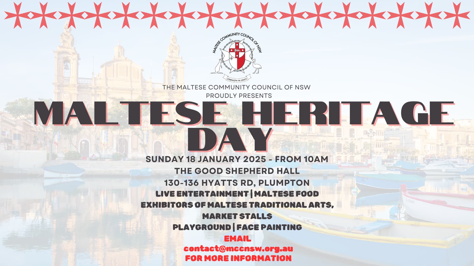 Maltese Heritage Day 18 January 2026 Plumpton